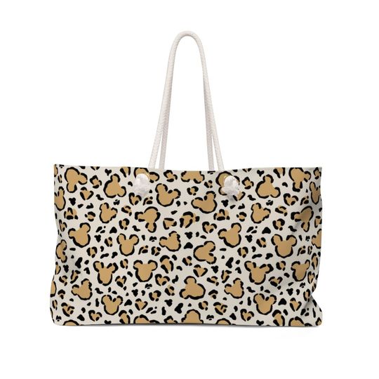 Cheetah Mickey Tote Bag, Animal Kingdom Bag, DisneyWorld Bag