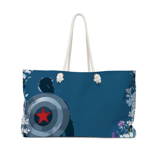 Captain America Bag, Hail Hydra , Blue Weekender Bag, Disney bag