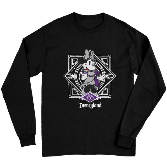 Cute Minnie Mouse Disney 100 Long Sleeves, Disneyland 2023 Trip 100th Anniversary