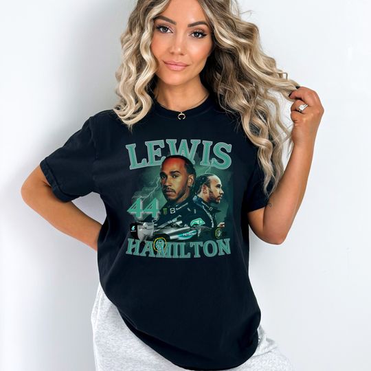 Lewis Hamilton Shirt Formula Racing Driver British Championship Fans Tshirt