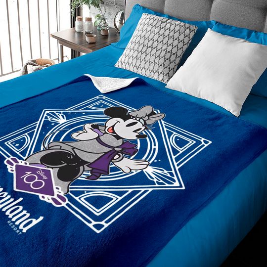 Cute Minnie Mouse Disney 100 Baby Blankets, Disneyland 2023 Trip 100th Anniversary