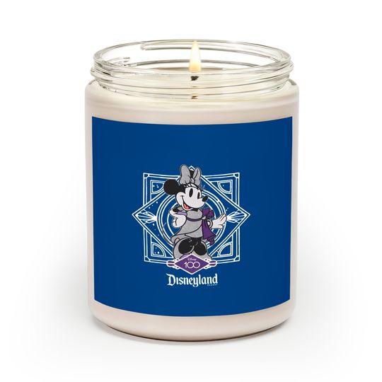 Cute Minnie Mouse Disney 100 Scented Candles, Disneyland 2023 Trip 100th Anniversary