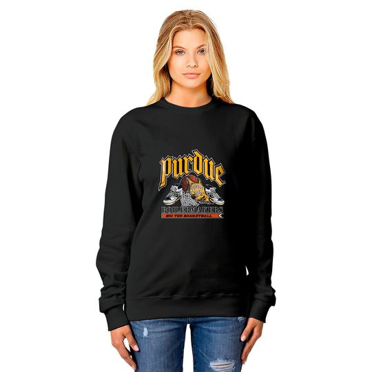 Vintage 90s Purdue Boilermakers Basketball Sweatshirt, Purdue Boilermakers Shirt