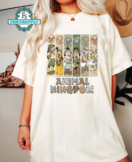 Disney Animal Kingdom Shirt, Disney Color Comfort Shirt, Mickey Safari Shirt