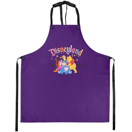 Winnie The Pooh Aprons Crewneck, Pooh and Friends Sweater, Disneyland Winnie The Pooh Aprons
