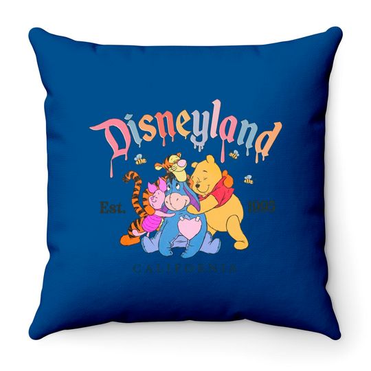 Winnie The Pooh Throw Pillows Crewneck, Pooh and Friends Sweater, Disneyland Winnie The Pooh Throw Pillows