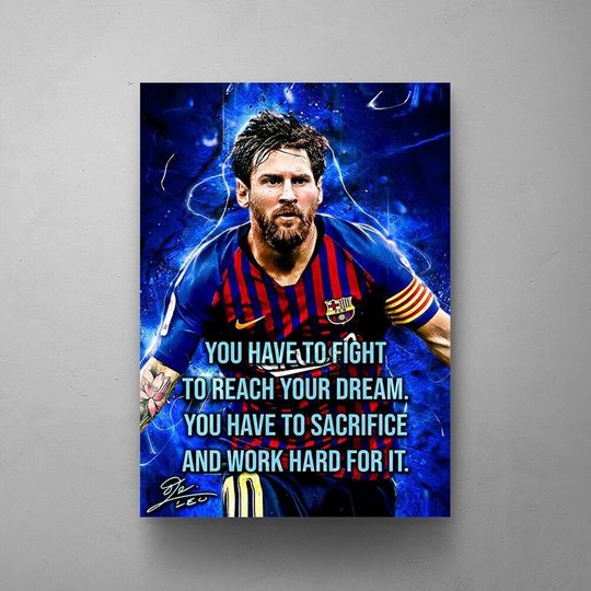 Discover Lionel Messi 10 Football Legends Poster