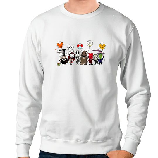 Nightmare before christmas Sweatshirts, Jack and Sally Sweatshirts, Disney Halloween Sweatshirts
