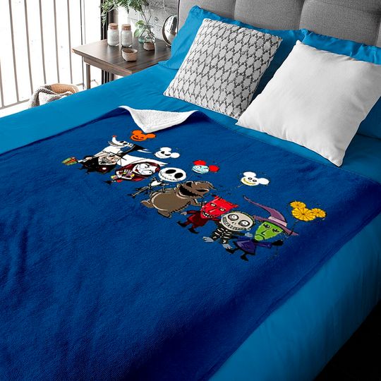 Nightmare before christmas Baby Blankets, Jack and Sally Baby Blankets, Disney Halloween Baby Blankets