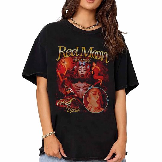 Vintage Kali Uchis Tour Shirt Red Moon In Venus Tour 2023 Tshirt