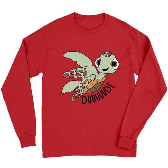 Cute Duuuude Long Sleeves, Cute Squirt Turtle Long Sleeves, Finding Nemo, Disney Matching Long Sleeves