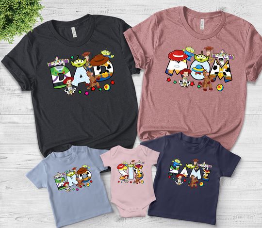 Disney Toy Story Mom and Dad Shirt, Toy Story Family Shirts, Buzz Lightyear