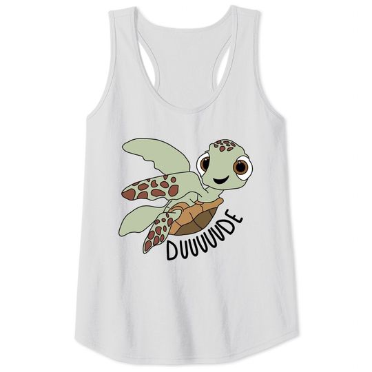Cute Duuuude Tank Tops, Cute Squirt Turtle Tank Tops, Finding Nemo, Disney Matching Tank Tops