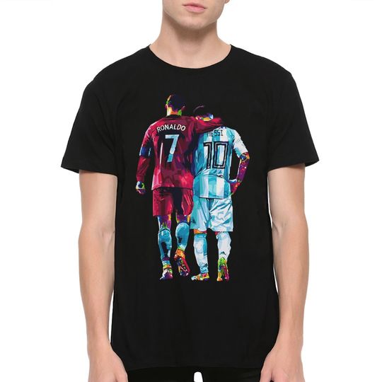 Lionel Messi and Cristiano Ronaldo T-Shirt, Football Legends T-Shirt