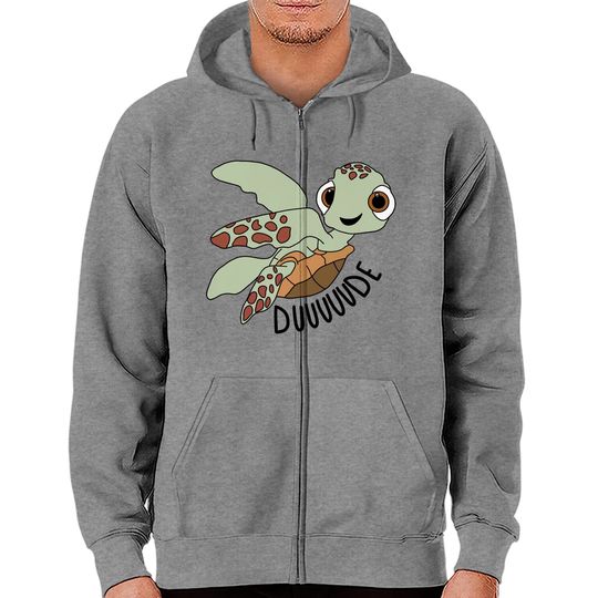 Cute Duuuude Zip Hoodies, Cute Squirt Turtle Zip Hoodies, Finding Nemo, Disney Matching Zip Hoodies