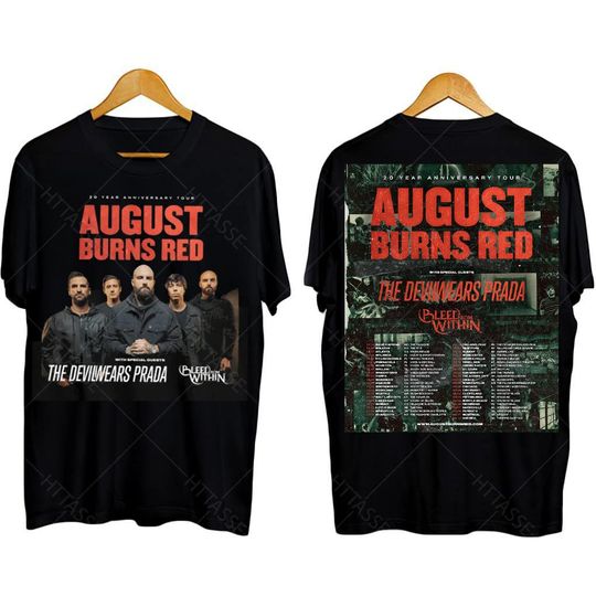 August Band Burns Red Tour 2023 Shirt, August Burns Red 20 Years Anniversary Tour 2023 T-Shirt