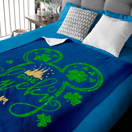 One Lucky Mom Baby Blankets, Disney Mom Baby Blankets, Disney St Patricks Day Baby Blankets