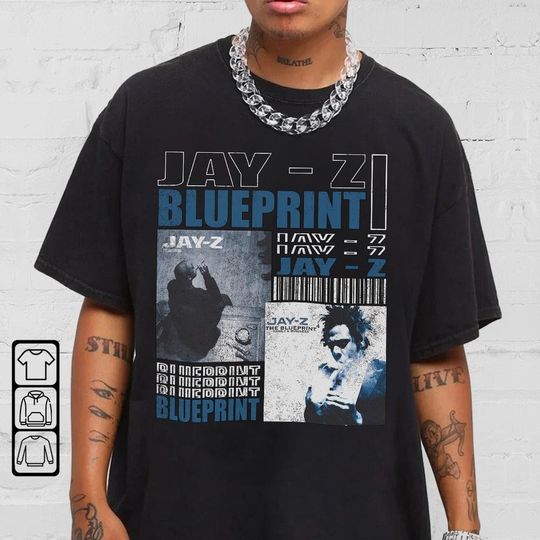 Discover Blueprint Jay Z Shirt, Jay Z Style Hip Hop 90s Vintage Retro Graphic Tee Rap T-Shirt