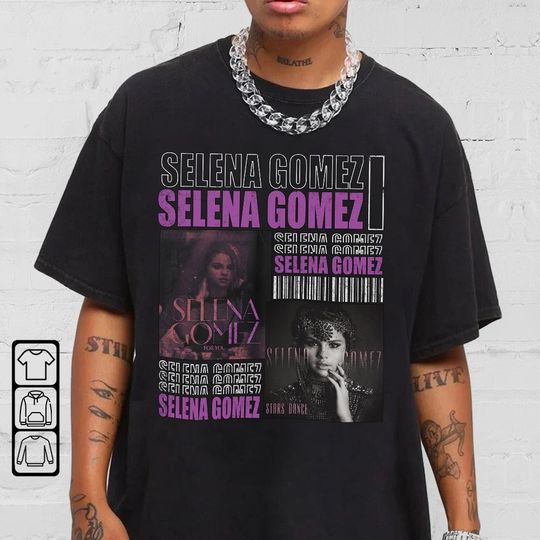 Selena Gomez Shirt Hip Hop 90s Retro Vintage Graphic Tee Rap Gifts Fan Unisex T-Shirt