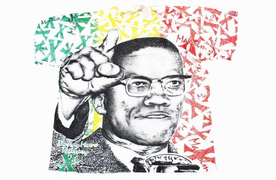 90's Malcolm X By Any Means Necessary All Over Print T-shirt