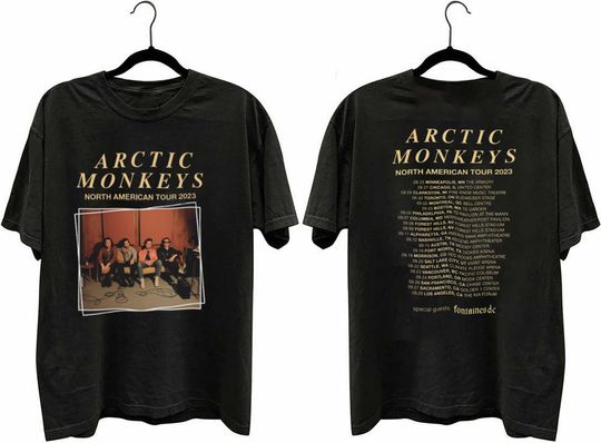 2023 Arctic Monkeys North American Tour Shirt, Arctic Monkeys Tour Rock Band Shirt