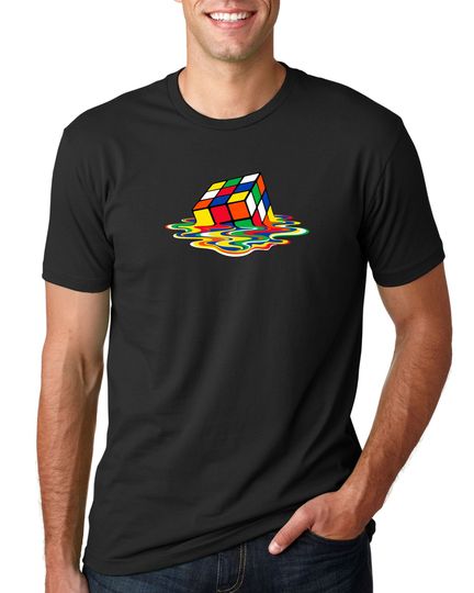 Melting Rubik's Cube T-Shirt The Big Bang Theory Sheldon Cooper