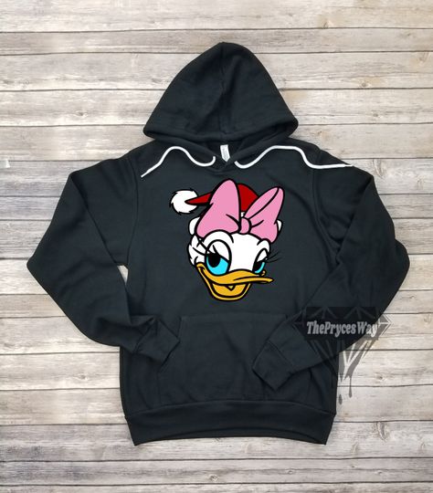 Santa Claus Daisy Duck Hoodie,Christmas Disney,Santa Claus Hoodie
