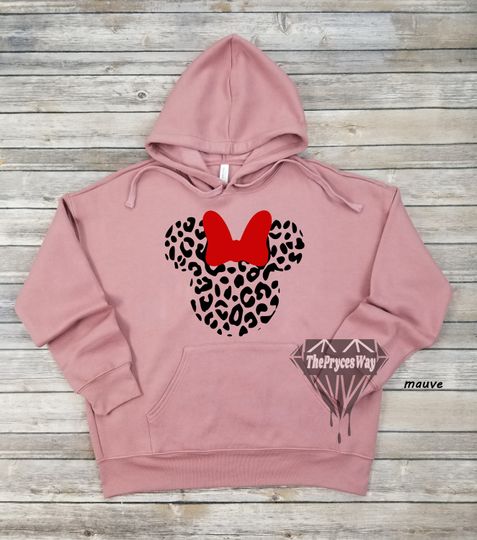 Cheetah Minnie Mouse Hoodie,Disney Christmas,Magic Kingdom Hoodie