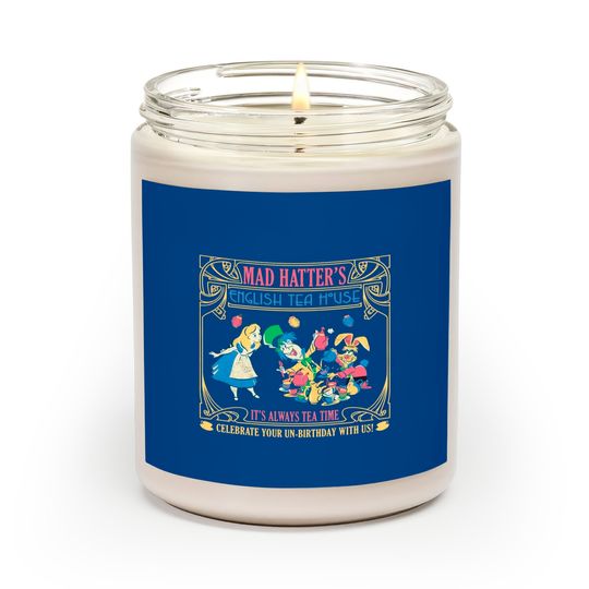 Disney Alice in Wonderland Mad Hatter's English Tea House Scented Candles
