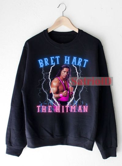 Bret Hart The Hitman Sweatshirt Bret Hitman Hart