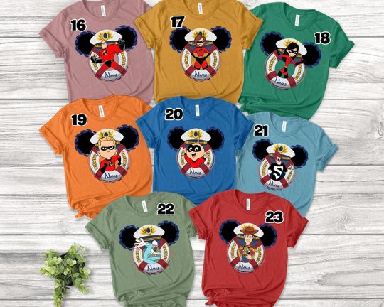 Personalized Pixar Day at Sea Disney Cruise Line 2023 Shirt/ The Incredibles Cruise Shirt