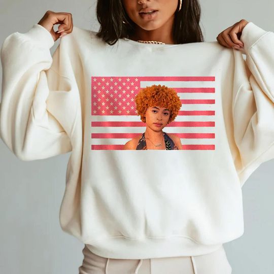 Ice Spice Usa Flag Shirt, Vintage Munch Ice Spice Hoodie
