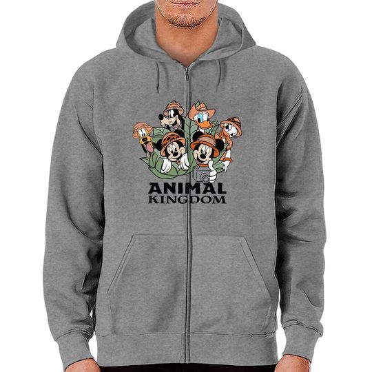 Disney Animal Kingdom Zip Hoodies, Disney Ears Zip Hoodies