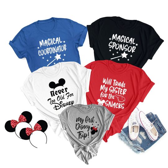 Disney Family Shirts, Custom Disney Shirts, Disney Matching Shirts, First Disney Trip Shirt
