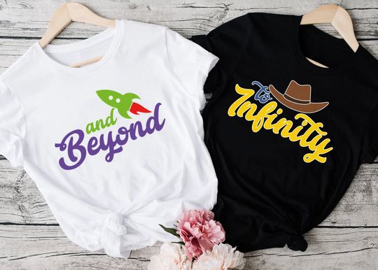 To infinity and Beyond, Toy Story Shirts, Andy Tees, Toy Story Land Tees, Disney Matching Shirts