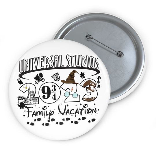 Universal Studios Pin Button, Universal Button, Disney Universal Pin Button