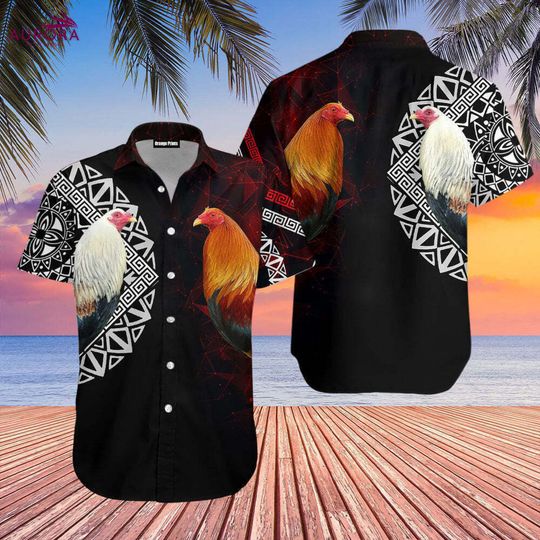Discover Mexican Rooster Hawaiian Shirt Summer Beach Aloha For Men Women