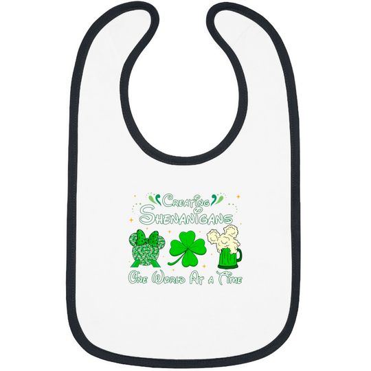 St Patricks Day Disney Epcot Bibs, Creating Shenanigans St Patricks Day Bibs
