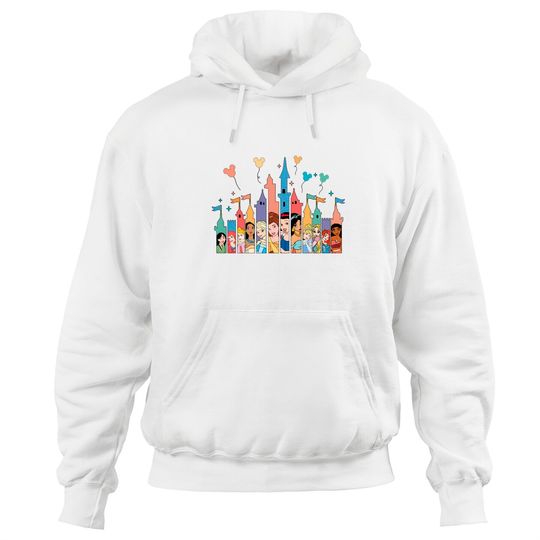 Disney Princess Hoodies, Disney Castle, Princess Gift, Disney Girl Trip