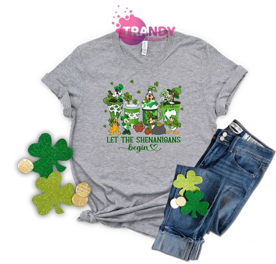 Disney Let The Shenanigans Begin T-shirt, Disney St Patricks Day Shirt, Mickey Irish Shirt