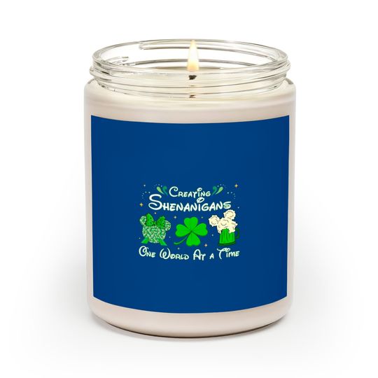 St Patricks Day Disney Epcot Scented Candles, Creating Shenanigans St Patricks Day Scented Candles