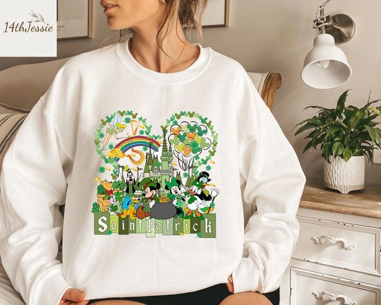 Disney St Patricks Day Shirt, Happy Mouse Saint Patrick's Day Sweatshirt
