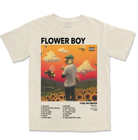 Flower Boy - Tyler The Creator| Retro Album T Shirt