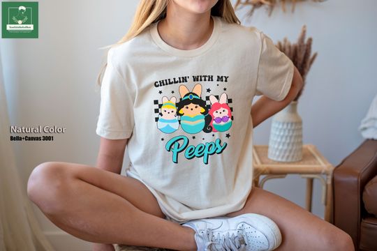 Disney Princess Peeps Easter Shirt, Chilling with My Peeps T-Shirt