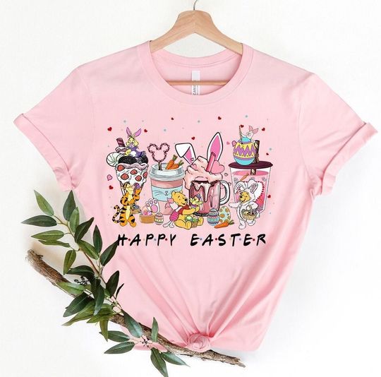 Disney Drinks And Foods Easter Shirt, Winnie And Friends Easter Shirt