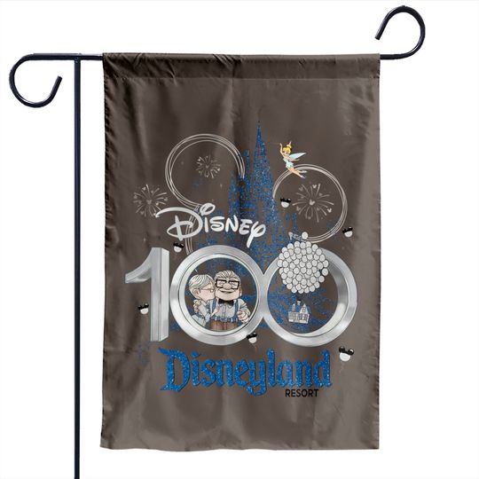 Disney 100 Years of Wonder Garden Flags, Carl and Ellie Garden Flags, 100 Years of Magic Garden Flags