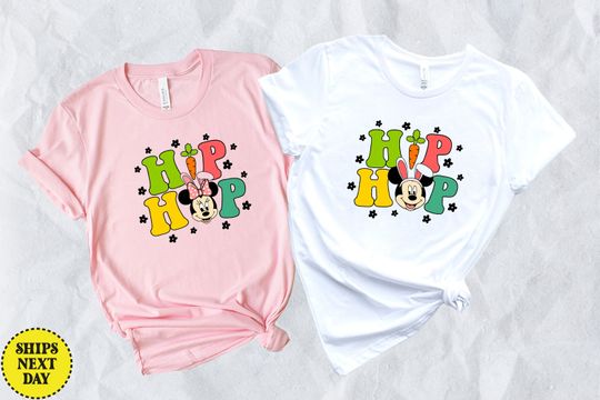 Hip Hop Easter Mickey Shirt, Disney Bunny Shirt, Easter Shirt, Minnie Easter Shirt