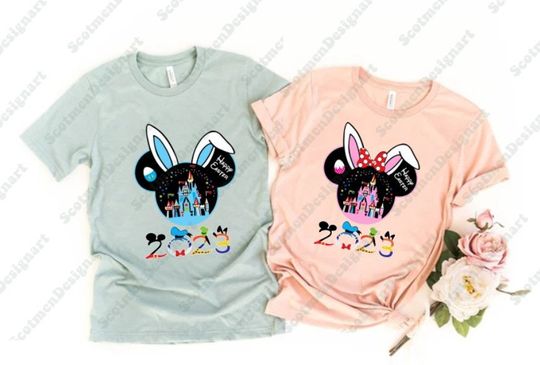Disney Easter Shirt, Disney Bunny Easter shirt, Disney Easter matching shirts