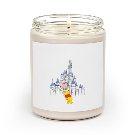 Pooh Disney Castle Disney Unisex Scented Candles / Winnie the Pooh Scented Candles / Bella Unisex Scented Candles [V3188]