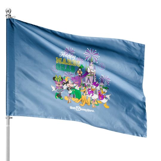 Walt Disneyyworld Happy Mardi Gras 2023 House Flags